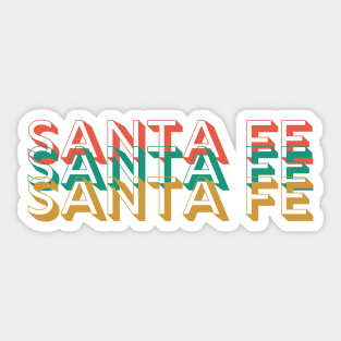 Retro Santa Fe Sticker